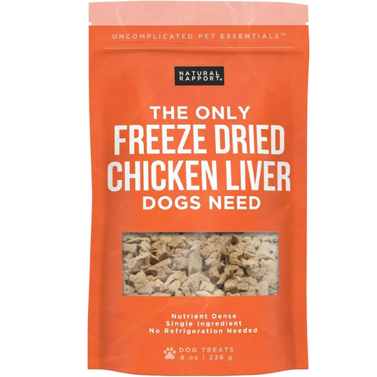 freeze dried chicken liver dog treat