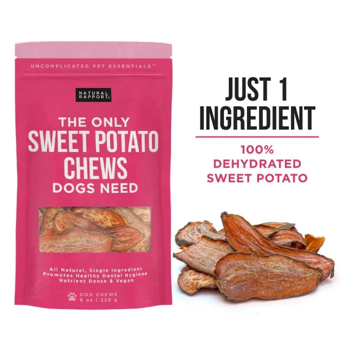 dehydrated sweet potato dog treat chew